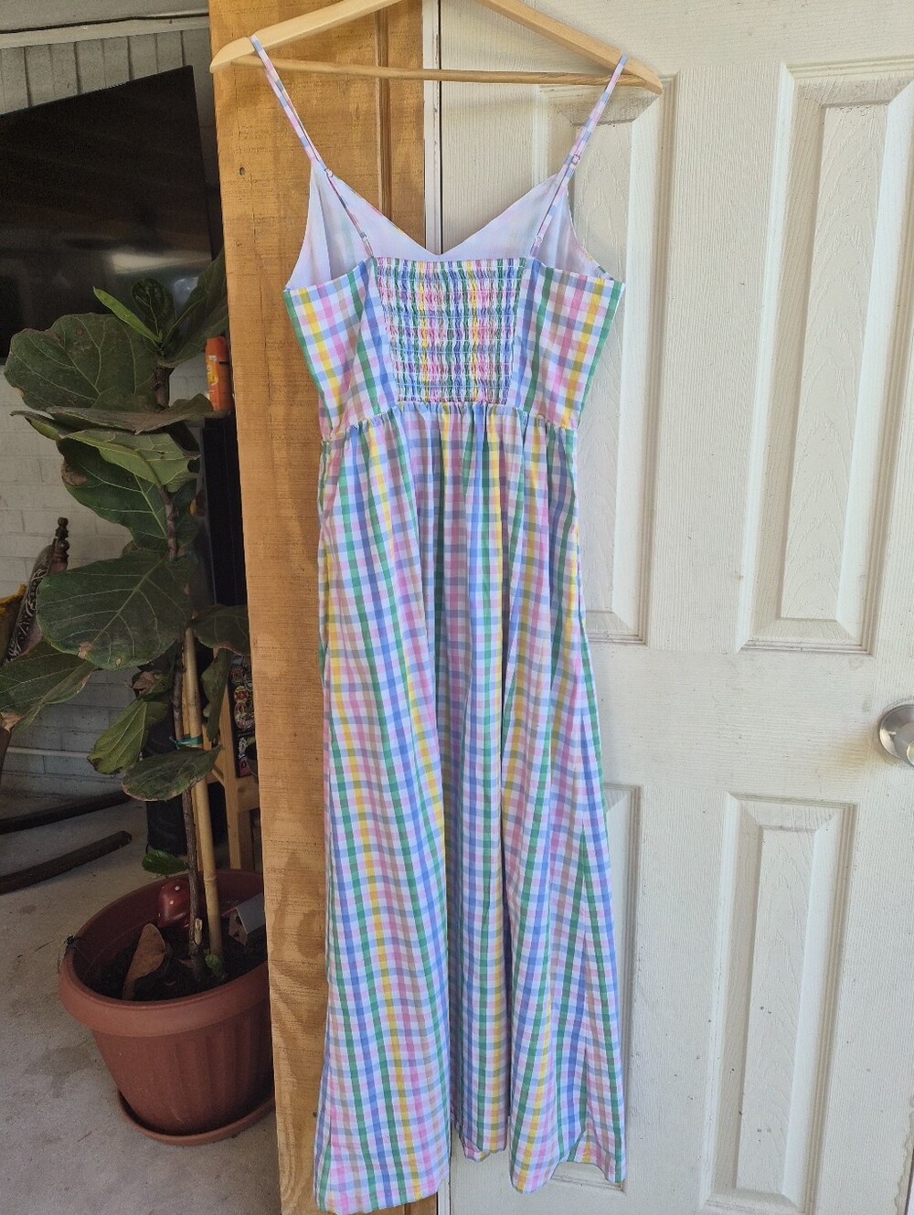 J Crew Gingham Multicolor Dress - Picture 5 of 5